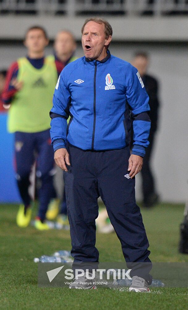 Football. 2014 FIFA World Cup qualifying match Azerbaijan vs. Russia