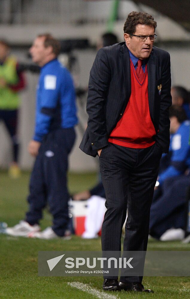 Football. 2014 FIFA World Cup qualifying match Azerbaijan vs. Russia