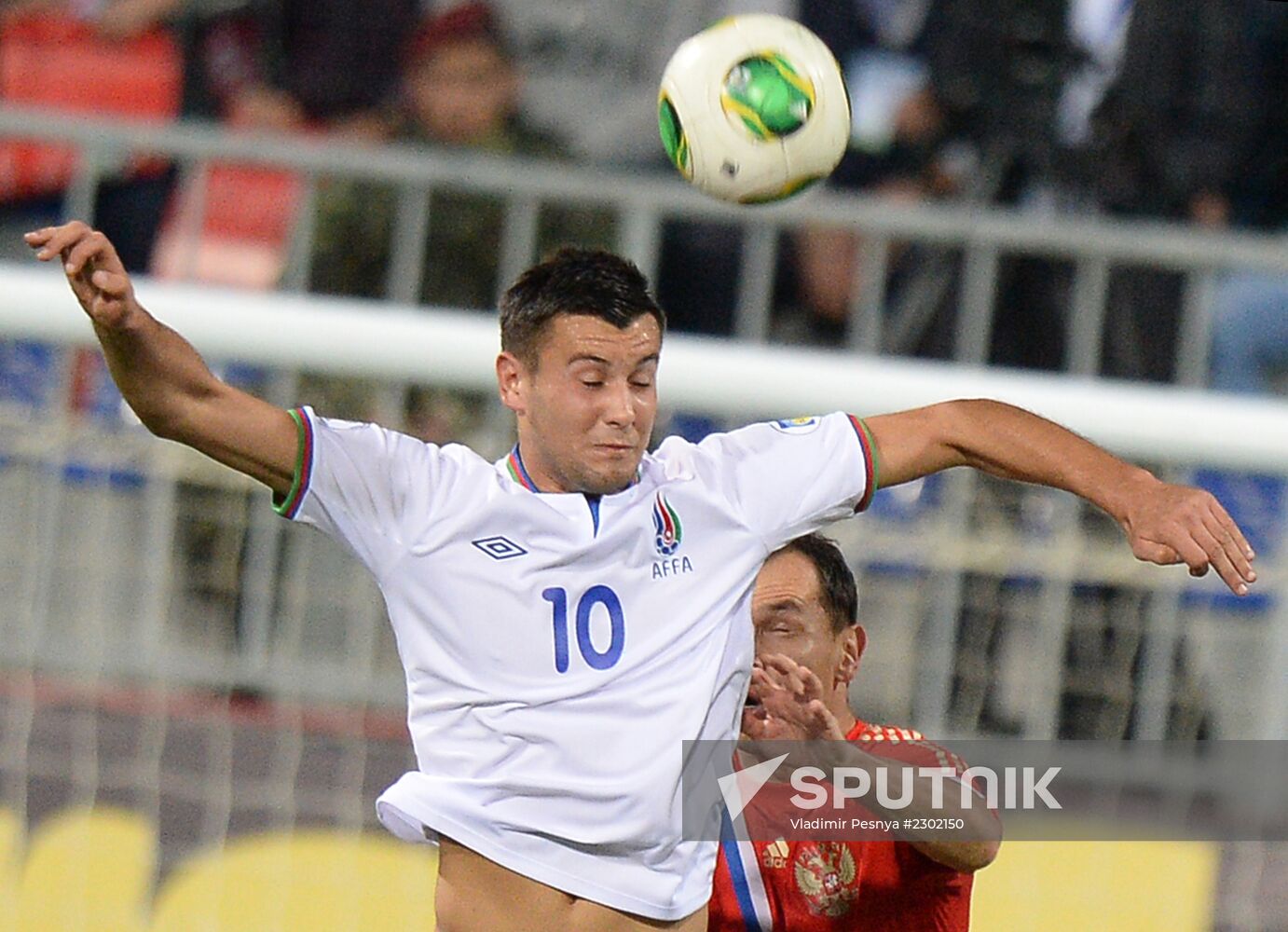 Football. 2014 FIFA World Cup qualifying match Azerbaijan vs. Russia