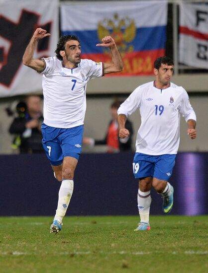 Football. 2014 FIFA World Cup qualifying match Azerbaijan vs. Russia