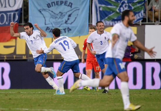 Football. 2014 FIFA World Cup qualifying match Azerbaijan vs. Russia