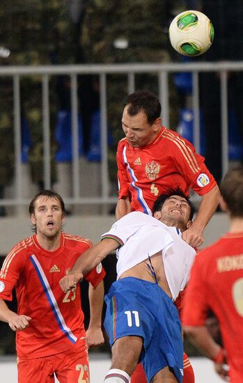 Football. 2014 FIFA World Cup qualifying match Azerbaijan vs. Russia