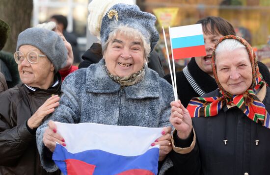 Welcoming of Olympic Torch in Ryazan