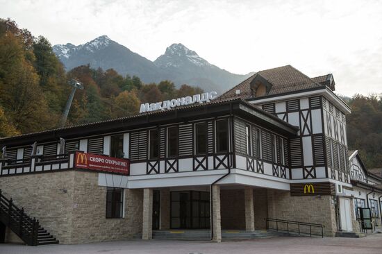 McDonalds at Rosa Khutor alpine ski resort
