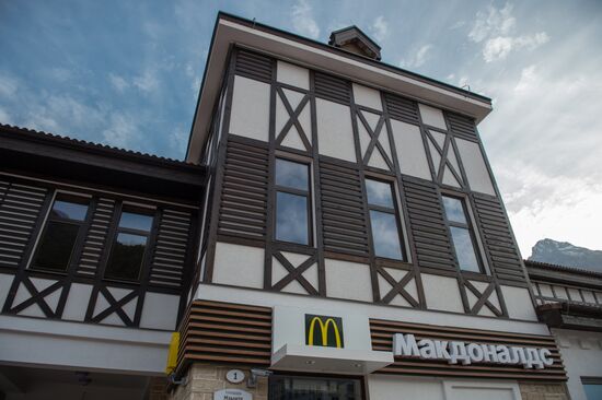 McDonalds at Rosa Khutor alpine ski resort