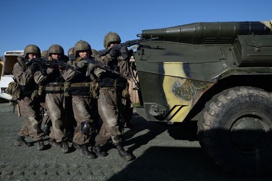 Special Forces competition in Novosibirsk