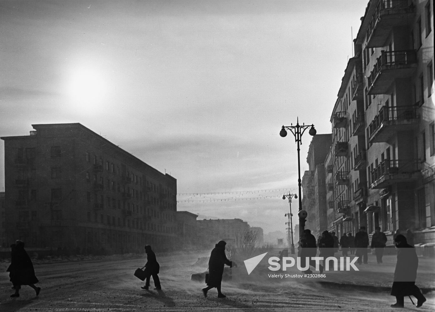 Storm winds in Murmansk