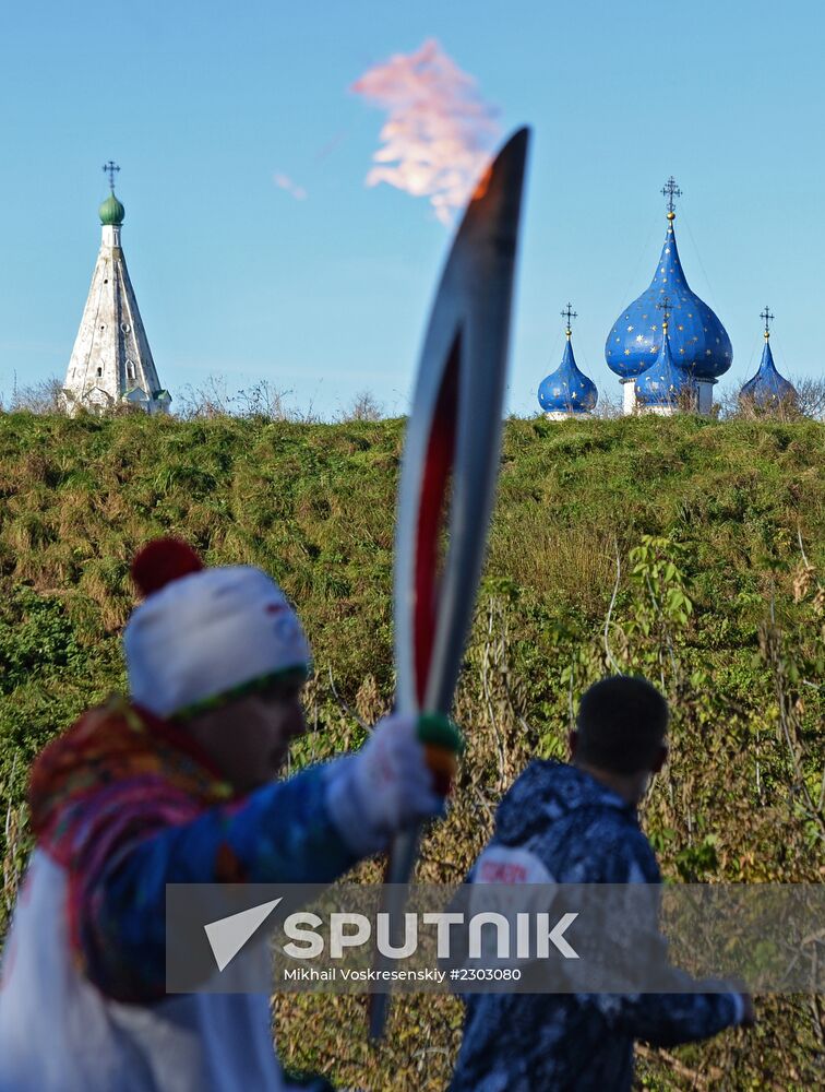 Olympic torch relay in Vladimir Region