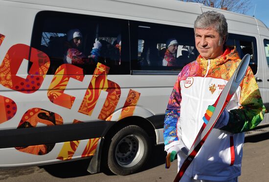 Olympic torch relay in Vladimir Region