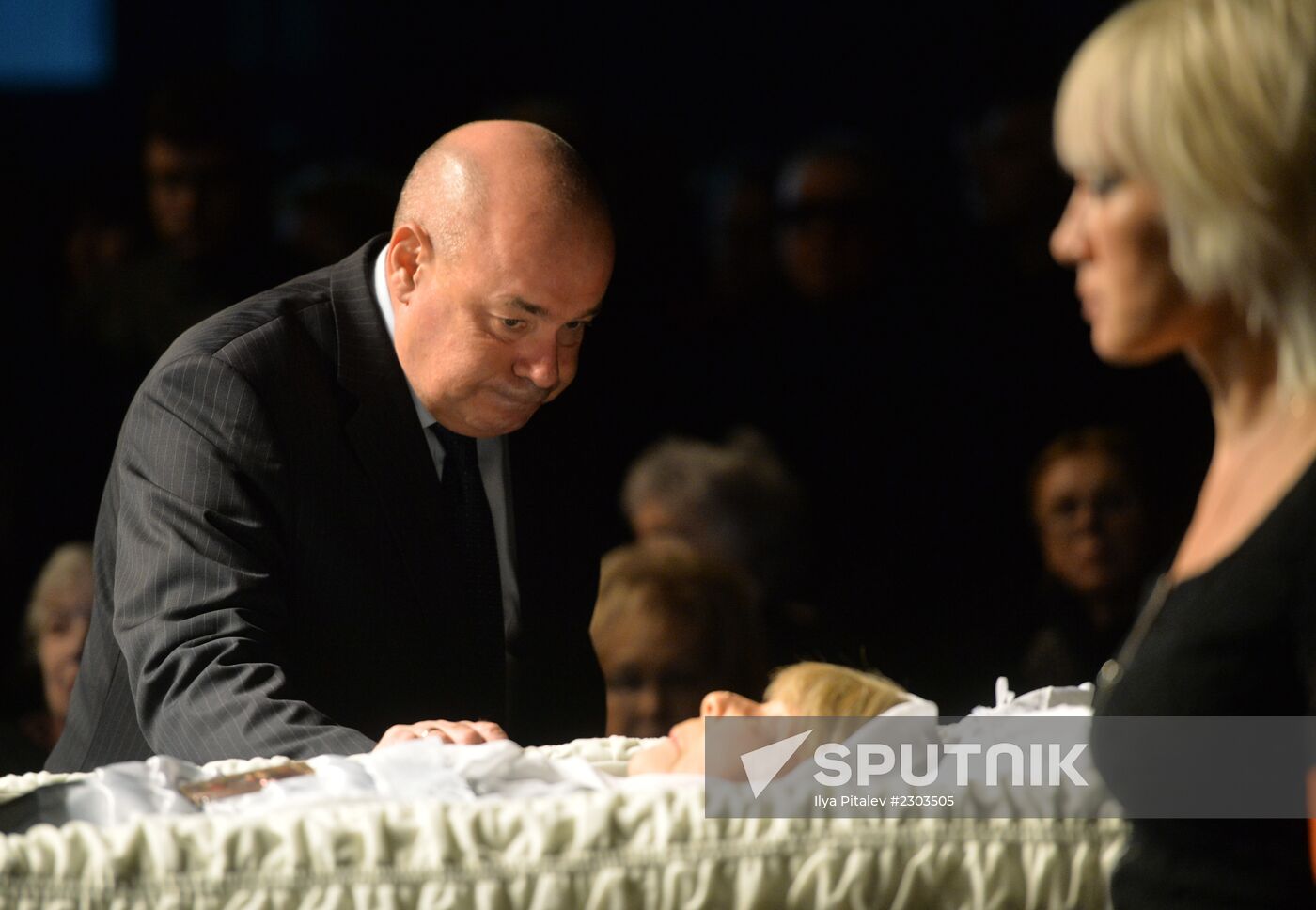 Funeral service for actress Olga Aroseva at Satire Theater
