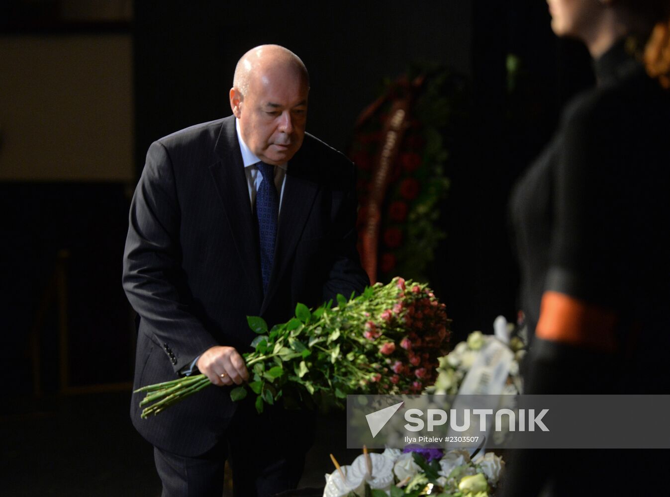 Funeral service for actress Olga Aroseva at Satire Theater
