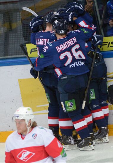 Ice Hockey. KHL. Torpedo vs. Spartak