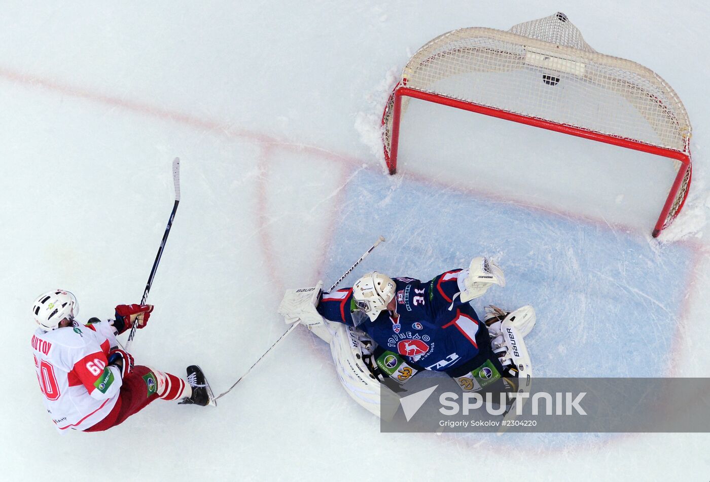 Ice Hockey. KHL. Torpedo vs. Spartak