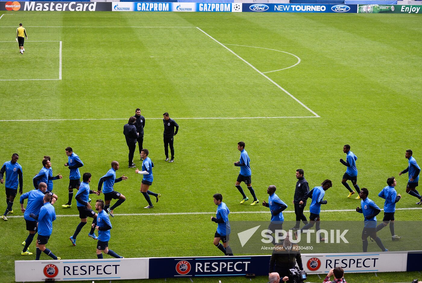 Football. FC Porto during training ahead of match against FC Zenit