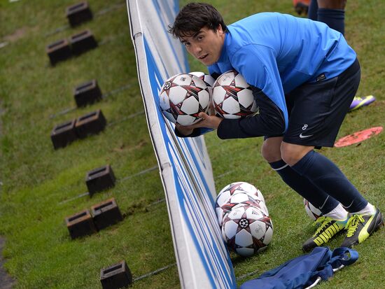 Football. FC Porto during training ahead of match against FC Zenit