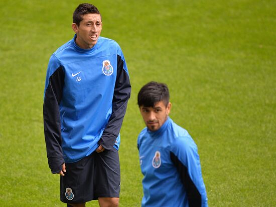 Football. FC Porto during training ahead of match against FC Zenit