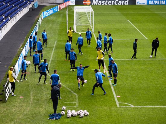 Football. FC Porto during training ahead of match against FC Zenit
