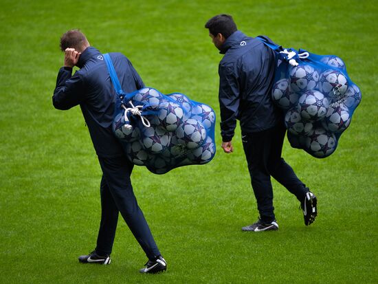 Football. FC Porto during training ahead of match against FC Zenit