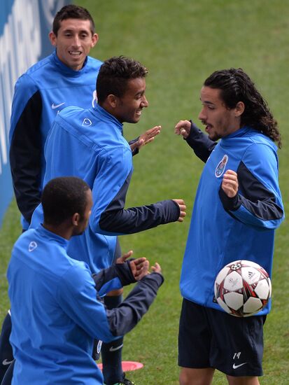 Football. FC Porto during training ahead of match against FC Zenit