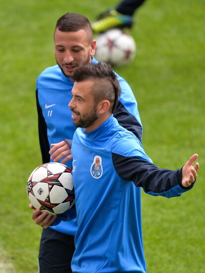Football. FC Porto during training ahead of match against FC Zenit