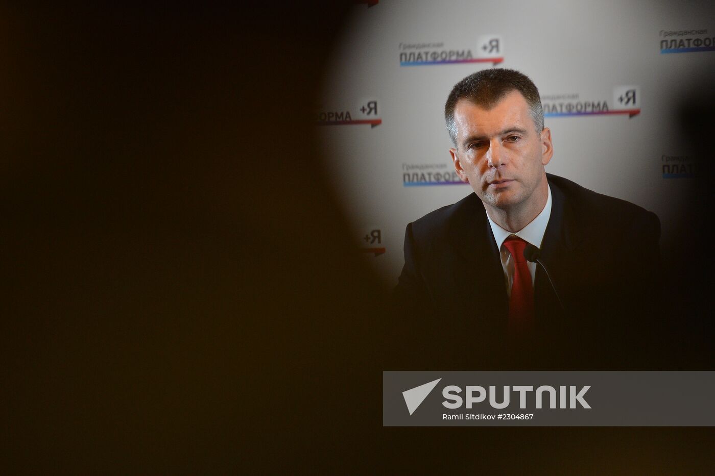 News conference by Mikhail Prokhorov