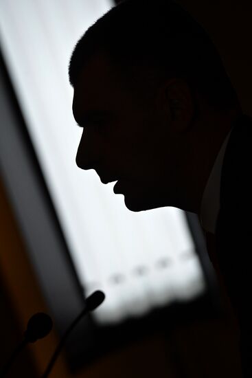 News conference by Mikhail Prokhorov