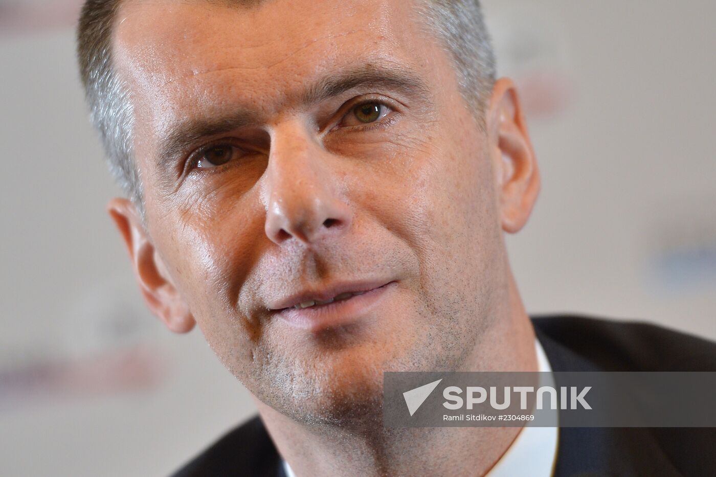 News conference by Mikhail Prokhorov