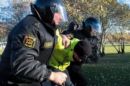 Actions of nationalists in St.Petersburg