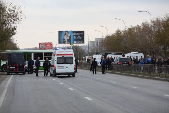 Explosion on a passenger bus in Volgograd
