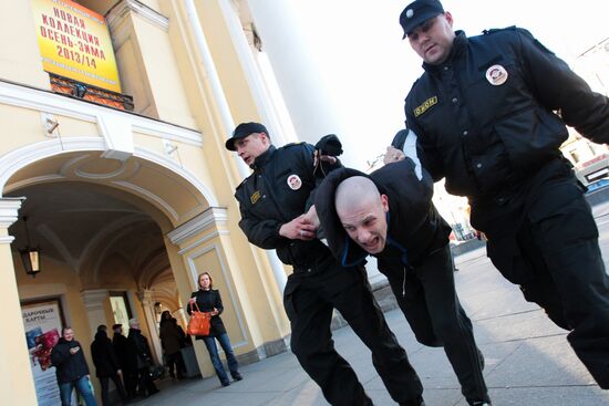 Actions of nationalists in St.Petersburg