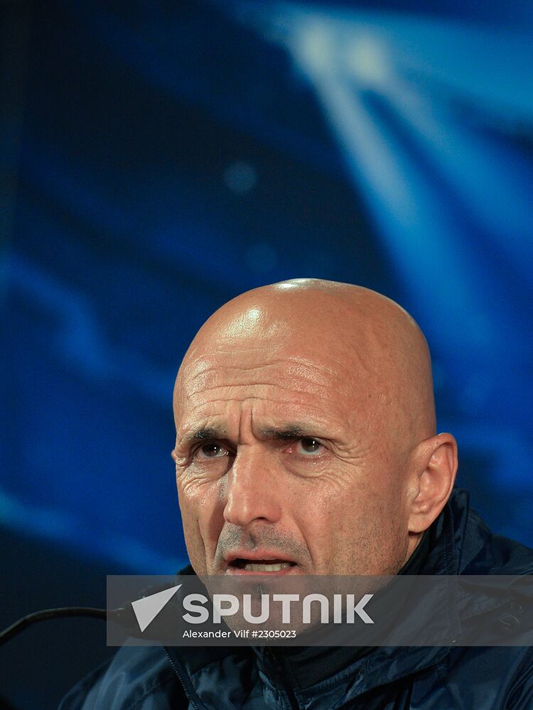 News conference of Zenit head coach Luciano Spalletti