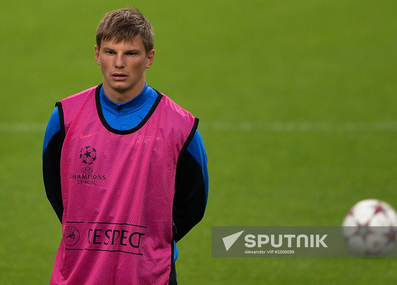 FC Zenit training before match vs. FC Porto