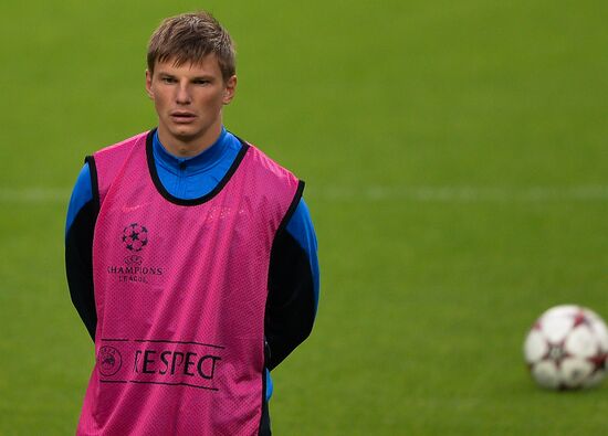 FC Zenit training before match vs. FC Porto