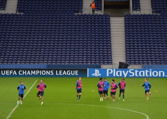 FC Zenit training before match vs. FC Porto