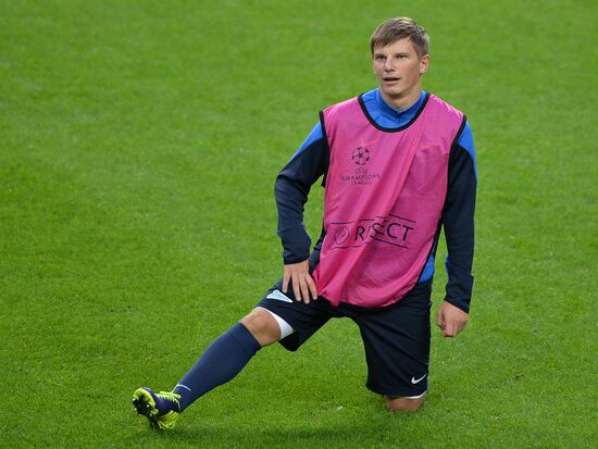FC Zenit training before match vs. FC Porto