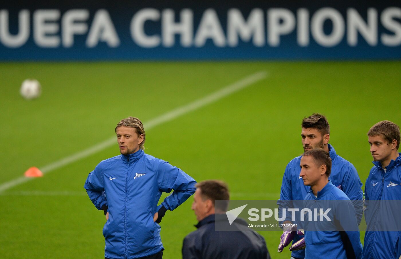 FC Zenit training before match vs. FC Porto