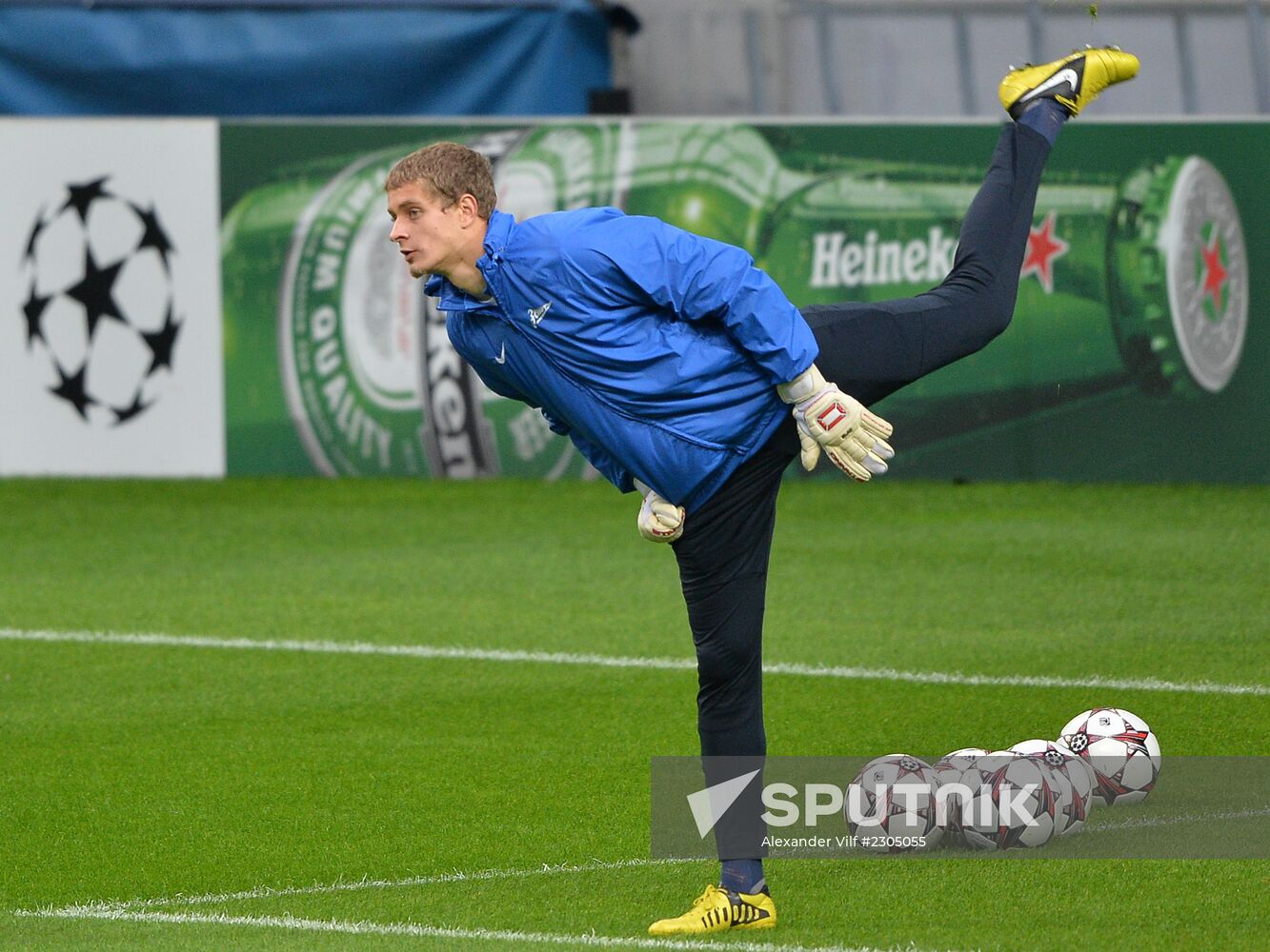 FC Zenit training before match vs. FC Porto
