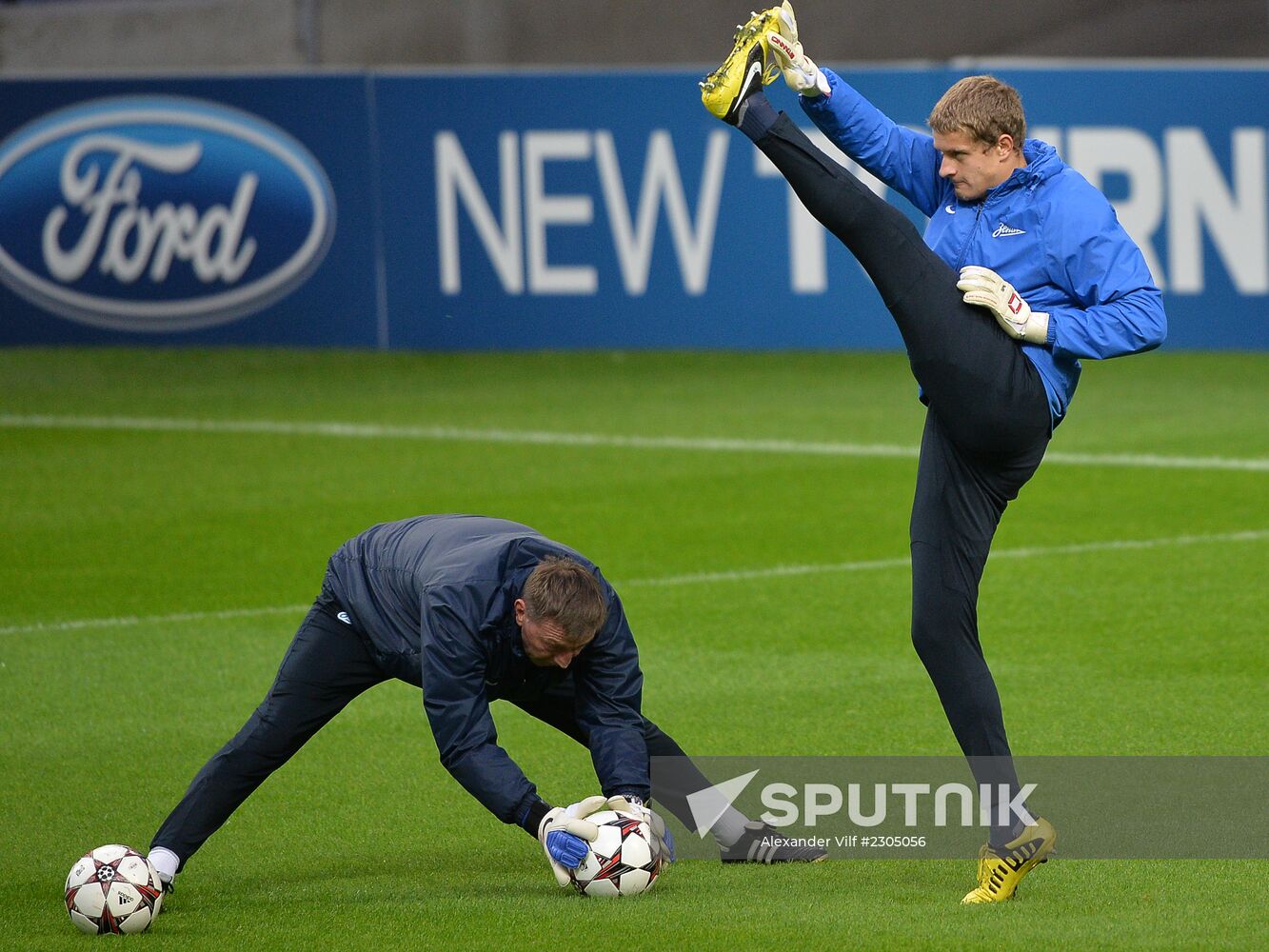 FC Zenit training before match vs. FC Porto