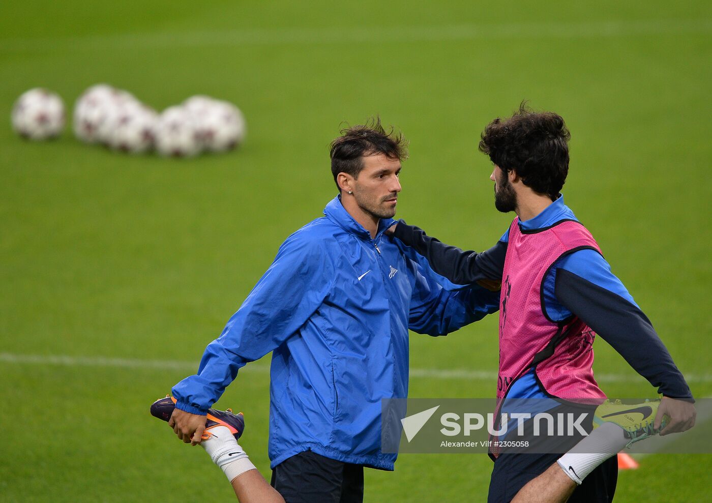 FC Zenit training before match vs. FC Porto