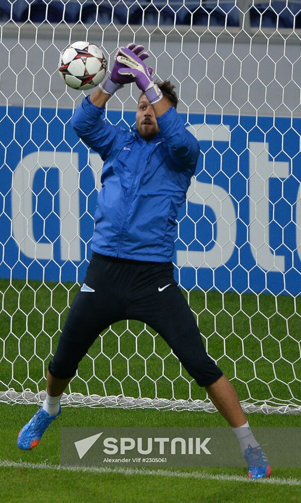 FC Zenit training before match vs. FC Porto