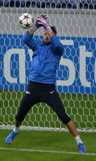 FC Zenit training before match vs. FC Porto