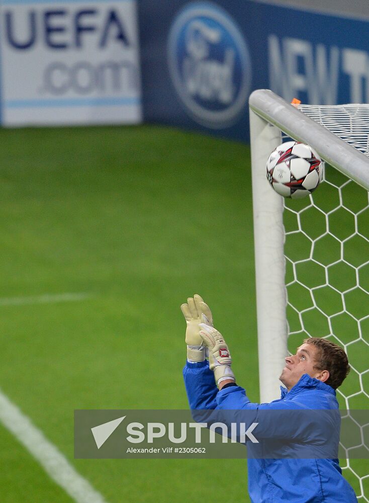 FC Zenit training before match vs. FC Porto