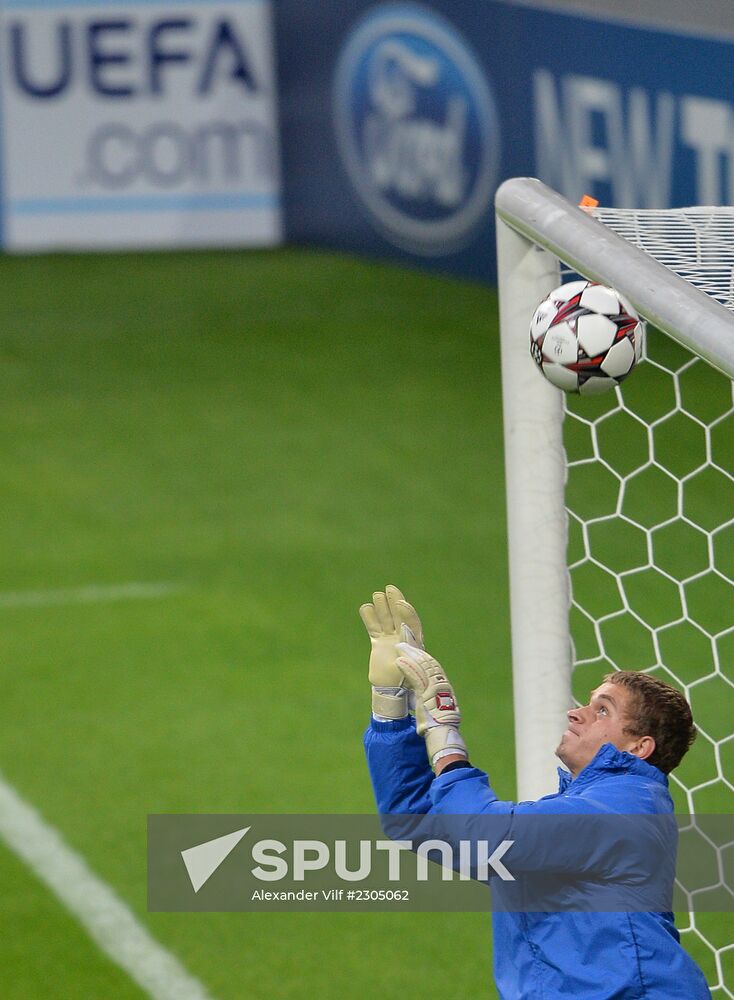 FC Zenit training before match vs. FC Porto