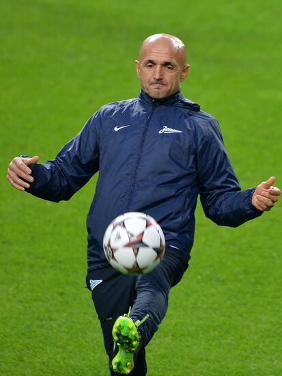 FC Zenit training before match vs. FC Porto