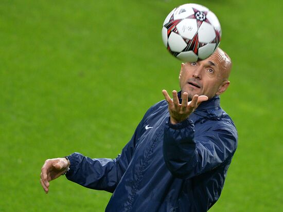 FC Zenit training before match vs. FC Porto