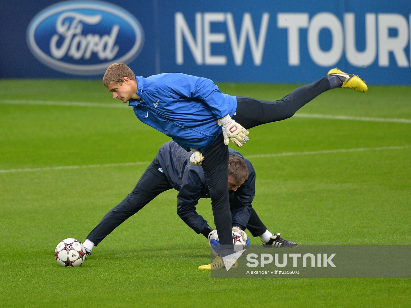 FC Zenit training before match vs. FC Porto