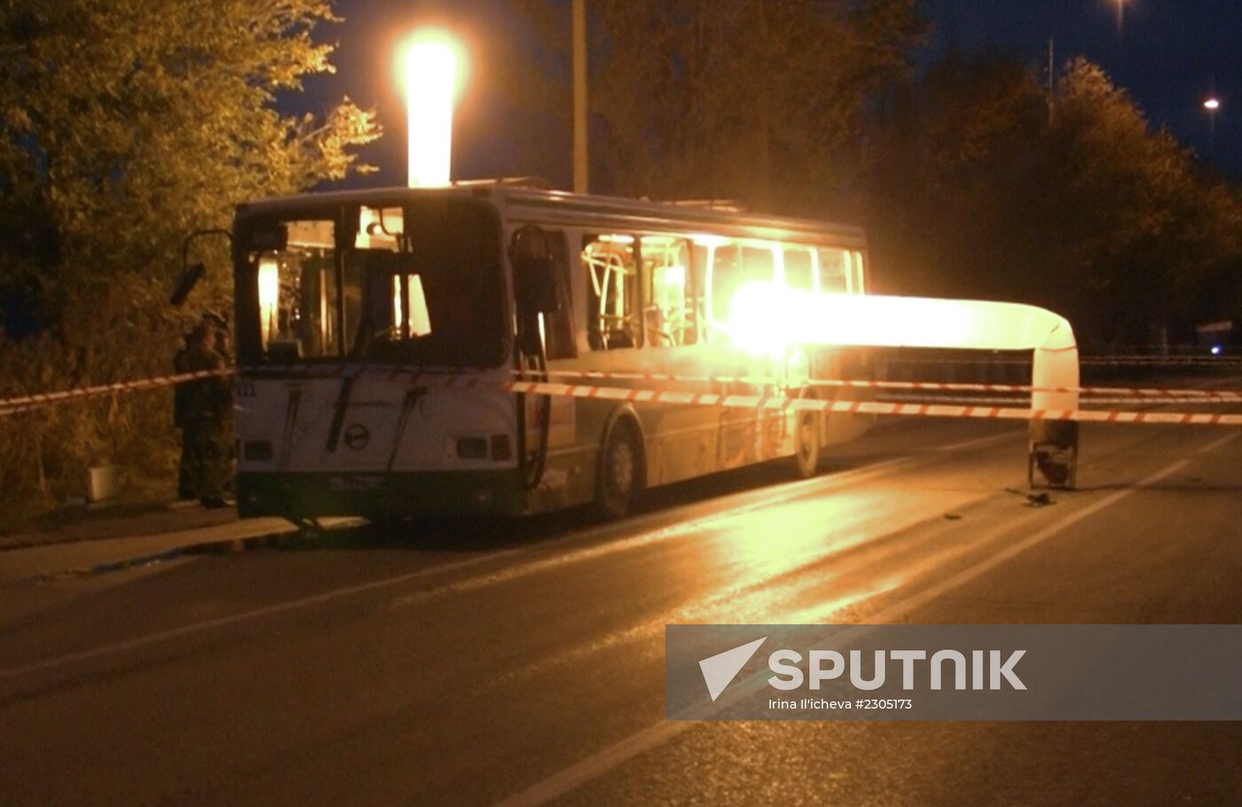 Aftermath of bus explosion in Volgograd