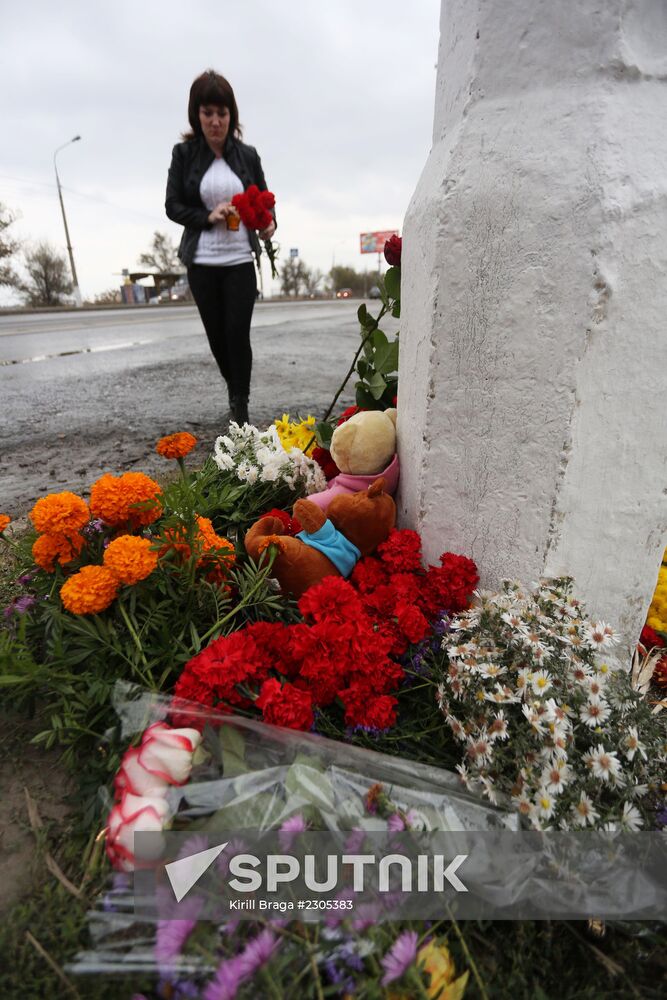 Mourning for those killed in terrorist attack in Volgograd