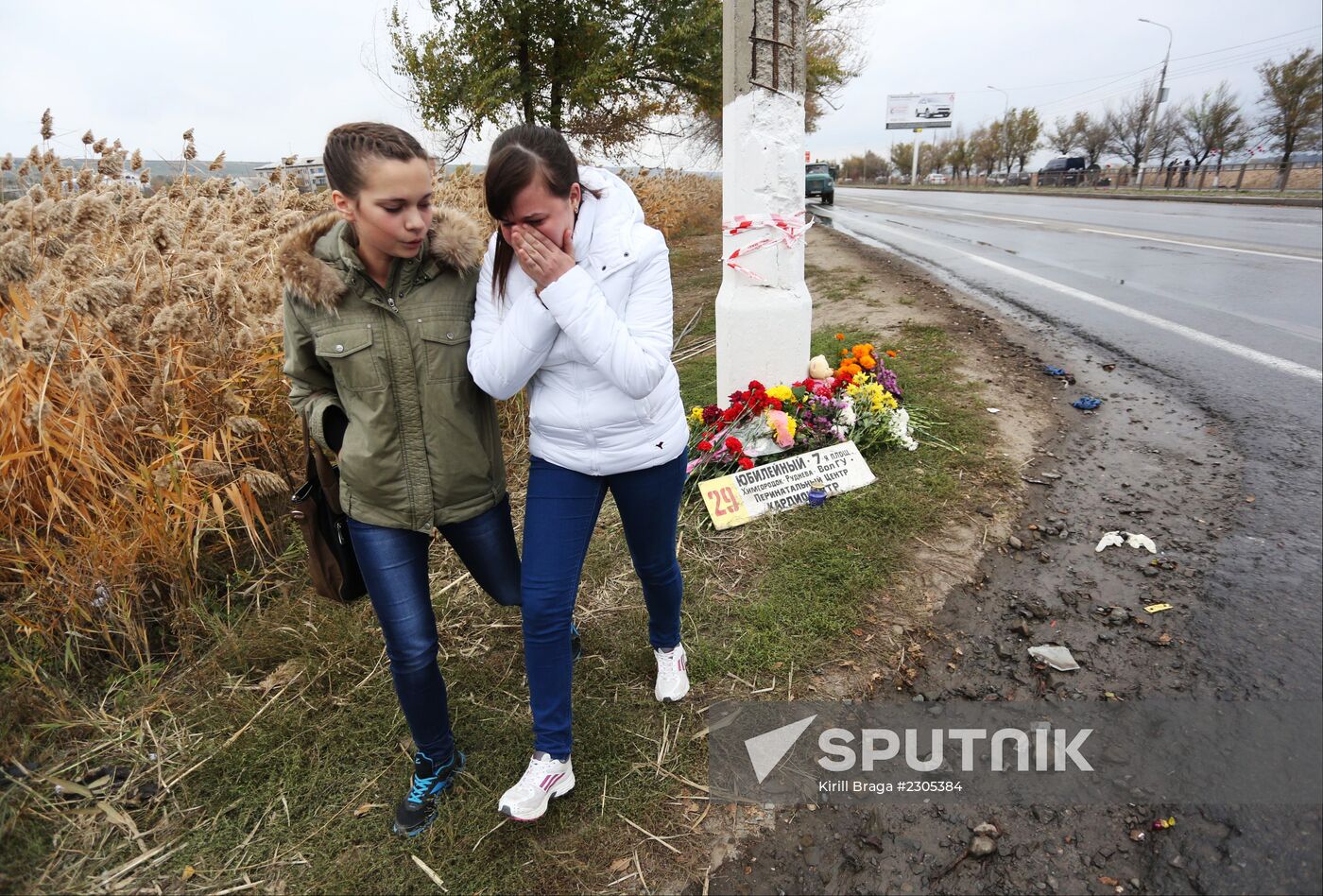 Mourning for those killed in terrorist attack in Volgograd
