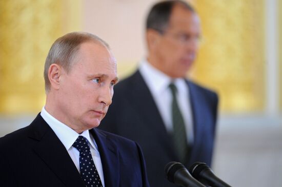 Ceremony of presenting credentials to Russian President Vladimir Putin at the Grand Kremlin Palace